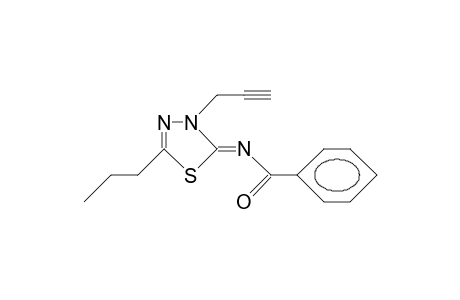 N-(5-Propyl-3-[2-propynyl]-1,3,4-thiadiazol-2(3H)-ylidene)-benzamide