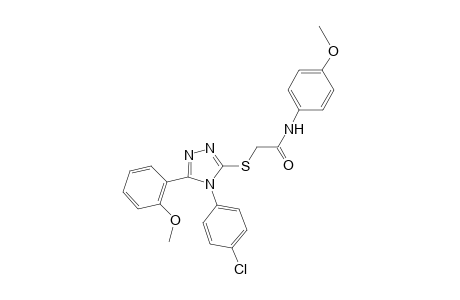 2-{[4-(4-chlorophenyl)-5-(2-methoxyphenyl)-4H-1,2,4-triazol-3-yl]sulfanyl}-N-(4-methoxyphenyl)acetamide