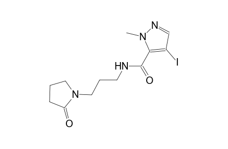 4-iodo-1-methyl-N-[3-(2-oxo-1-pyrrolidinyl)propyl]-1H-pyrazole-5-carboxamide