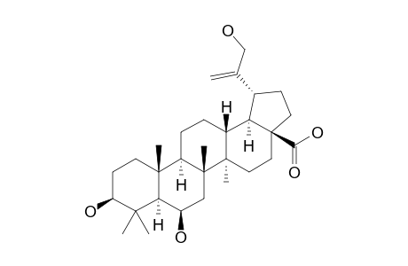 3-BETA,6-BETA,30-TRIHYDROXY-20(29)-LUPEN-28-OIC-ACID