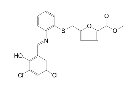 5-{{{o-[(3,5-dichlorosalicylidene)amino]phenyl}thio}methyl}-2-furoic acid, methyl ester