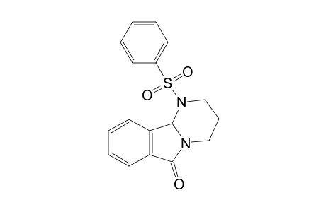 1,2,3,4,6,10b-hexahydro-1-(phenylsulfonyl)pyrimido[2,1-a]isoindol-6-one