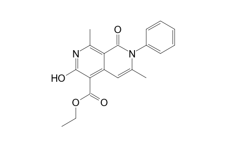 5-Ethoxycarbonyl-3,8-dimethyl-6-hydroxy-2-phenyl-2,7-naphthyridin-1(2H)-one