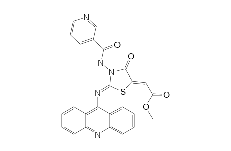 METHYL-[2-(ACRIDIN-9-YLIMINO)-3-(3-PYRIDYLCARBONYL)-4-OXOTHIAZOLIDIN-5-YLIDENE]-ACETATE