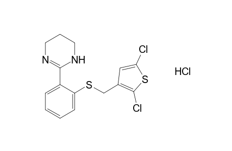 2-{o-[(2,5-dichloro-3-thenyl)thio]phenyl}-1,4,5,6-tetrahydropyrimidine, monohydrochloride