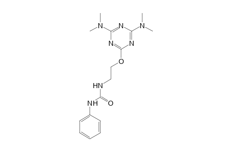 N-(2-{[4,6-bis(dimethylamino)-1,3,5-triazin-2-yl]oxy}ethyl)-N'-phenylurea