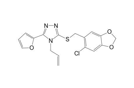 4-Allyl-3-(6-chloro-benzo[1,3]dioxol-5-ylmethylsulfanyl)-5-furan-2-yl-4H-[1,2,4]triazole