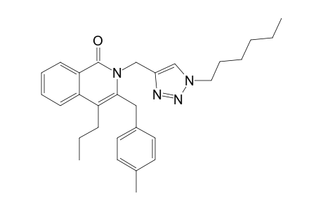 2-[(1-n-Hexyl-1H-1,2,3-triazol-4-yl)methyl]-3-(4-methylbenzyl)-4-n-propylisoquinolin-1(2H)-one