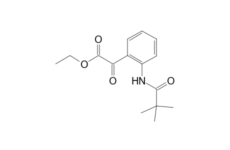 Ethyl 2-xo-2-(N-pivaloyl-2-aminophenyl)ethanoate