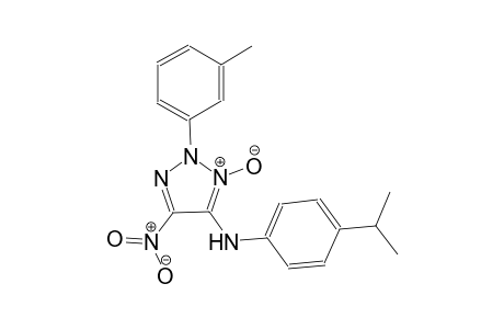 N-(4-isopropylphenyl)-2-(3-methylphenyl)-5-nitro-2H-1,2,3-triazol-4-amine 3-oxide