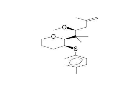 ERYTHRO-2-(1',1',4'-TRIMETHYL-2'-METHOXYPENTEN-4'-YL)-3-(PARA-TOLYLTHIO)OXANE