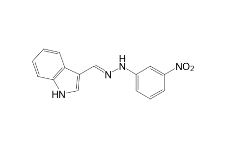 Indole-3-carboxaldehyde, (m-nitrophenyl)hydrazone