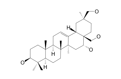 3-BETA,16-ALPHA,28,30-TETRAHYDROXY-OLEAN-9(11)-ENE