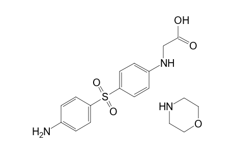 N-{p-[(p-aminophenyl)sulfonyl]phenyl}glycine, compound with morpholine(1:1)