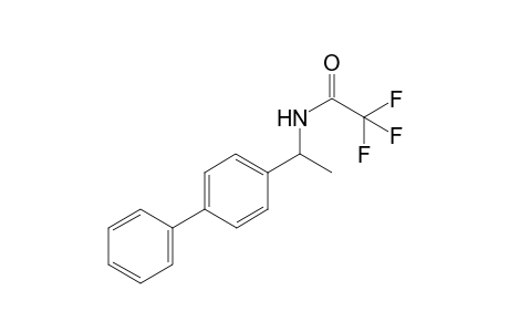 2,2,2-trifluoro-N-[1-(4-phenylphenyl)ethyl]acetamide