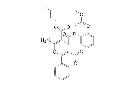 (S)-butyl 2'-amino-1-(2-methoxy-2-oxoethyl)-2,5'-dioxo-5'H-spiro[indoline-3,4'-pyrano[3,2-c]chromene]-3'-carboxylate