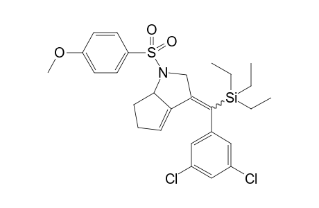 (E/Z)-3-((3,5-Dichlorophenyl)(triethylsilyl)methylene)-1-((4-methoxyphenyl)sulfonyl)-1,2,3,5,6,6a-hexahydrocyclopenta[b]pyrrole