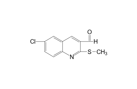 6-chloro-2-(methylthio)-3-quinolinecarboxaldehyde