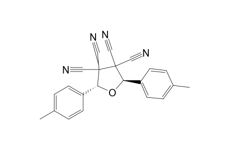 3,3,4,4(2H,5H)-Furantetracarbonitrile, 2,5-bis(4-methylphenyl)-, trans-