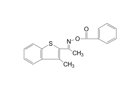 methyl 3-methylbenzo[b]thien-2-yl ketone, O-benzoyloxime