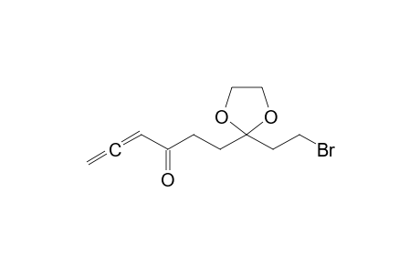 2-(4-oxohexa-1,2-dienyl)-2-(2-bromoethyl)-1,3-dioxolane