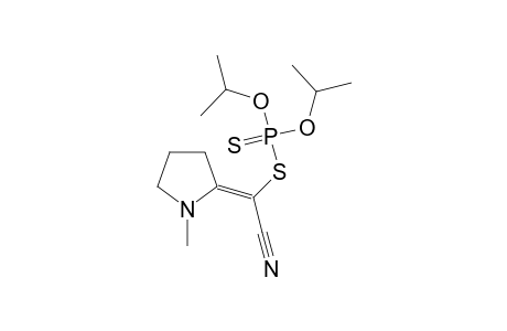 S-[(E)-cyano(1-methyl-2-pyrrolidinylidene)methyl] O,O-diisopropyl dithiophosphate