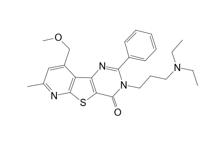 pyrido[3',2':4,5]thieno[3,2-d]pyrimidin-4(3H)-one, 3-[3-(diethylamino)propyl]-9-(methoxymethyl)-7-methyl-2-phenyl-