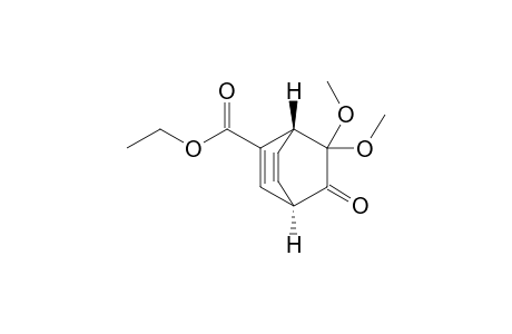 Ethyl (1R*,4R*)-7,7-dimethoxy-8-oxobicyclo[2.2.2]octa-2,5-diene-2-carboxytlate