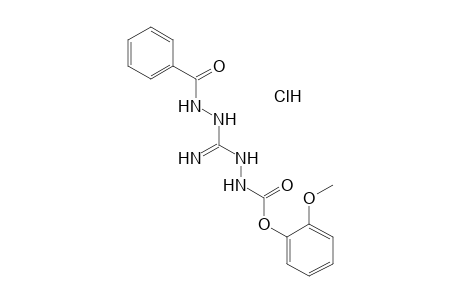 1-(benzamido)-3-[(o-methoxyphenoxy)formamido]guanidine, hydrochloride