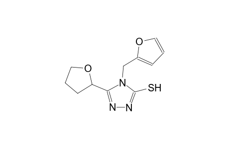 4H-1,2,4-triazole-3-thiol, 4-(2-furanylmethyl)-5-(tetrahydro-2-furanyl)-