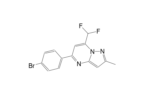 5-(4-bromophenyl)-7-(difluoromethyl)-2-methylpyrazolo[1,5-a]pyrimidine