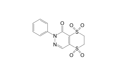 1,4-Dithiino[2,3-d]pyridazin-5(6H)-one, 2,3-dihydro-6-phenyl-, 1,1,4,4-tetraoxide