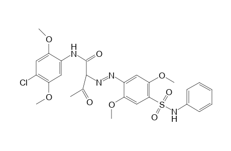 Butanamide, N-(4-chloro-2,5-dimethoxyphenyl)-2-[2-[2,5-dimethoxy-4-[(phenylamino)sulfonyl]phenyl]diazenyl]-3-oxo-