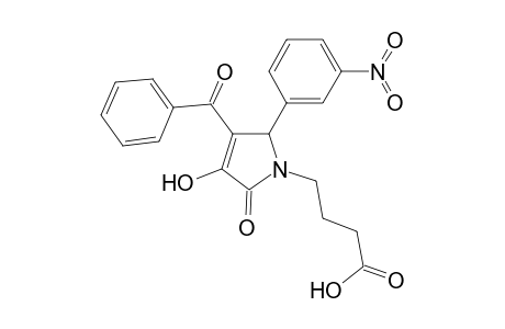 1H-pyrrole-1-butanoic acid, 3-benzoyl-2,5-dihydro-4-hydroxy-2-(3-nitrophenyl)-5-oxo-