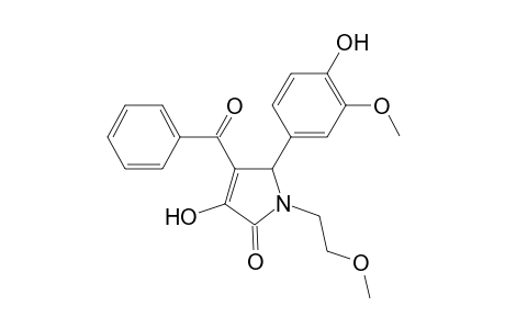 4-Benzoyl-3-hydroxy-5-(4-hydroxy-3-methoxyphenyl)-1-(2-methoxyethyl)-1,5-dihydro-2H-pyrrol-2-one