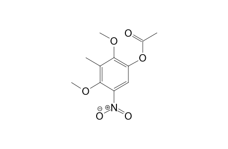 2,4-Dimethoxy-3-methyl-5-nitrophenyl acetate