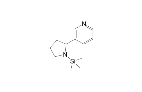 Pyridine, 3-[1-(trimethylsilyl)-2-pyrrolidinyl]-, (S)-