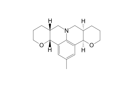 (3b.alpha,.,7a.alpha.,10a.alpha.,14a.alpha.)-6,7,7a,8,10a,12,13,14a-octahydro-2-methyl-3bH,5H,10H,11H-pyrano[3,2-c]pyrano[2',3':4,5]pyrido[3,2,1-ij]quinoline)