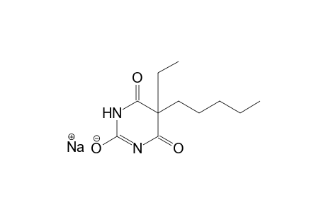 5-ethyl-5-pentylbarbituric acid, sodium derivative