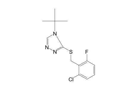4-tert-butyl-3-[(2-chloro-6-fluorobenzyl)thio]-4H-1,2,4-triazole