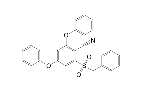 2-Benzylsulfonyl-4,6-diphenoxybenzonitrile