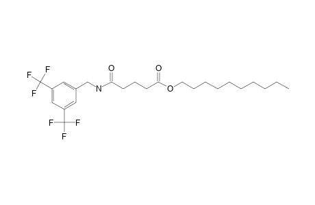 Glutaric acid, monoamide, N-(3,5-di(trifluoromethyl)benzyl)-, decyl ester