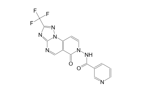 3-pyridinecarboxamide, N-(6-oxo-2-(trifluoromethyl)pyrido[3,4-e][1,2,4]triazolo[1,5-a]pyrimidin-7(6H)-yl)-