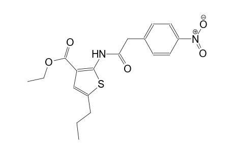 ethyl 2-{[(4-nitrophenyl)acetyl]amino}-5-propyl-3-thiophenecarboxylate