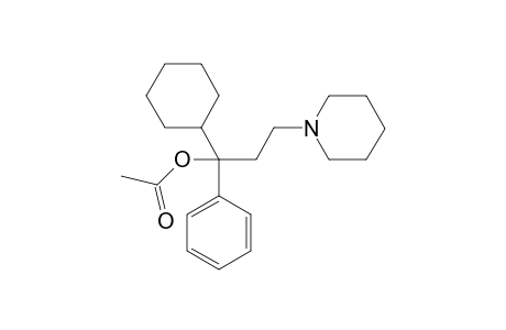 1-Phenyl-1-acetoxy-1-cyclohexyl-3-piperidinylpropane