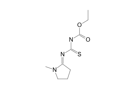 4-(1-methyl-2-pyrrolidinylidene)-3-thioallophanic acid, ethyl ester