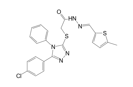 acetic acid, [[5-(4-chlorophenyl)-4-phenyl-4H-1,2,4-triazol-3-yl]thio]-, 2-[(E)-(5-methyl-2-thienyl)methylidene]hydrazide