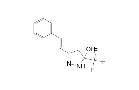 2H-Pyrazol-3-ol, 5-styryl-3-trifluoromethyl-3,4-dihydro-