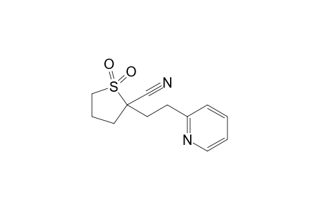 2-[2-(2-pyridyl)ethyl]tetrahydro-2-thiophenecarbonitrile, 1,1-dioxide