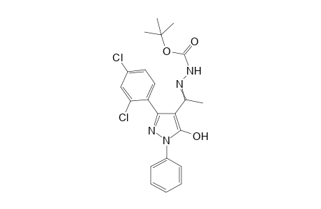 Tert-butyl 2-{1-[3-(2,4-dichlorophenyl)-5-hydroxy-1-phenyl-1H-pyrazol-4-yl]ethylidene}hydrazinecarboxylate